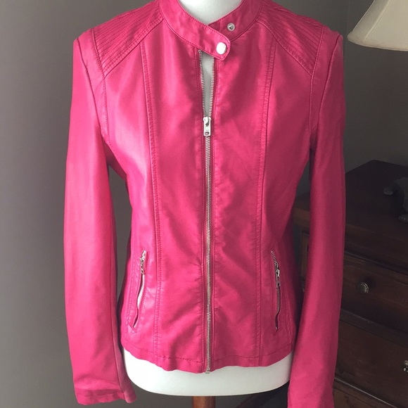 Coats | Pink Moto Jacket | Poshmark